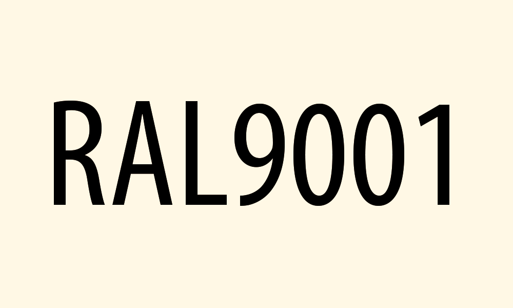 RAL 9001 Cremeweiß 