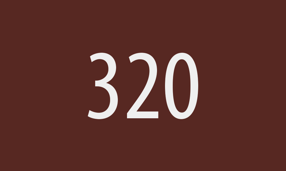 320 Mahagoni, mittelbraun